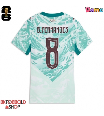 Portugal Bruno Fernandes #8 Udebanetrøje Dame VM 2026 Kort ærmer